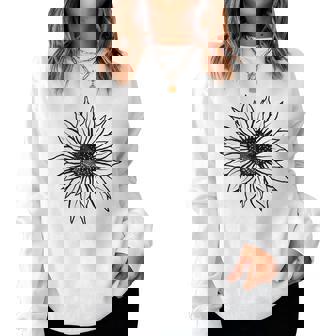 Sunflower N Girls Cute Floral Graphic Casual Summer Sweatshirt | Mazezy