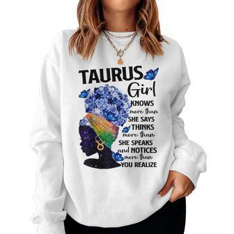 Taurus Queen Sweet As Candy Birthday For Black Women Women Sweatshirt | Mazezy
