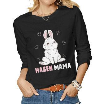 Cute Bunny Easter Rabbit Mum Rabbit Mum For Women Women Long Sleeve T-shirt | Mazezy