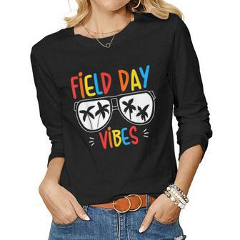 Field Day Vibes For Teacher Field Day 2023 Women Long Sleeve T-shirt | Mazezy