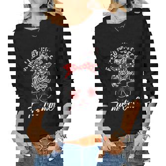 Fueled By Coffee And True Crime Podcasts True Crime Gift For Women Women Graphic Long Sleeve T-shirt - Thegiftio