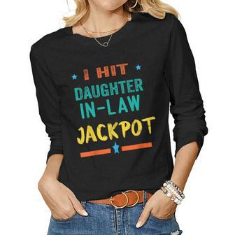 Jackpot Daughter In Law Funny Daughter In Law Women Graphic Long Sleeve T-shirt - Seseable
