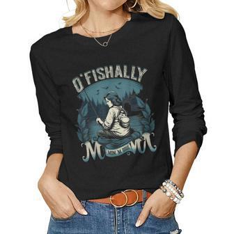 Ofishally The Best Mama Fishing Rod Mommy For Women Women Long Sleeve T-shirt | Mazezy