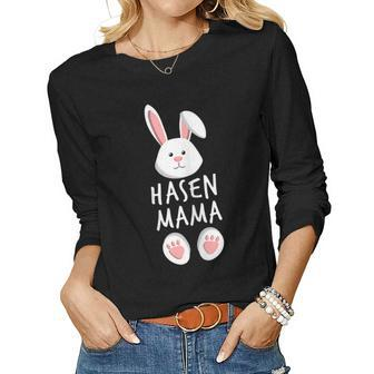 Rabbit Mum Family Partner Look Easter Bunny Easter For Women Women Long Sleeve T-shirt | Mazezy