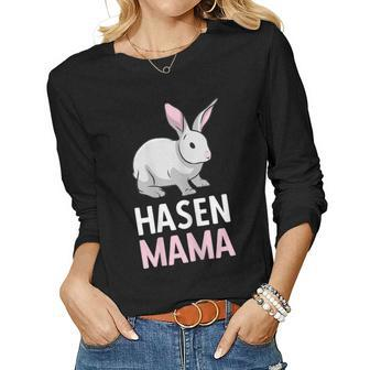 Rabbit Mum Rabbit Mother Pet Long Ear For Women Women Long Sleeve T-shirt | Mazezy