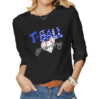 Tball Grammy Womens Ball Grandma Gift Gift For Women Women Graphic Long Sleeve T-shirt - Thegiftio UK