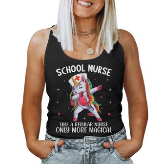 Womens School Nurse Like A Regular Nurse More Magical - Hospital  Women Tank Top Basic Casual Daily Weekend Graphic