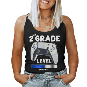 2Nd Grade Level Loading Back To School Video Game Controller Women Tank Top - Monsterry AU
