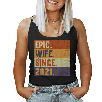 2Nd Wedding Anniversary For Her Epic Wife Since 2021 Women Tank Top - Monsterry UK