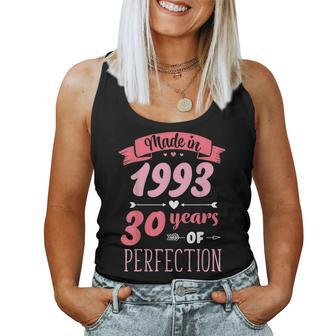 30 Birthday Decorations Women Female 30Th Bday 1993 Birthday Women Tank Top Weekend Graphic - Seseable