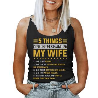 5 Things You Should Know About My Wife Mommy Women Tank Top - Monsterry