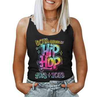 50 Years Old 50Th Anniversary Of Hip Hop Tie Dye Hip Hop Women Tank Top | Mazezy