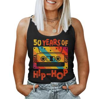 50Th Anniversary Of Hip Hop 50 Years Of Hip Hop Old Music Women Tank Top | Mazezy