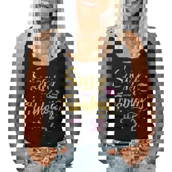 52Nd Birthday Sassy & Fabulous 52 Years Old Bday Women Tank Top - Thegiftio