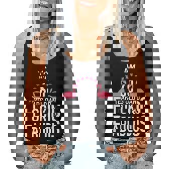 I Am 60 Year Old Flocking Fabulous Flamingo 60Th Birthday Women Tank Top | Mazezy