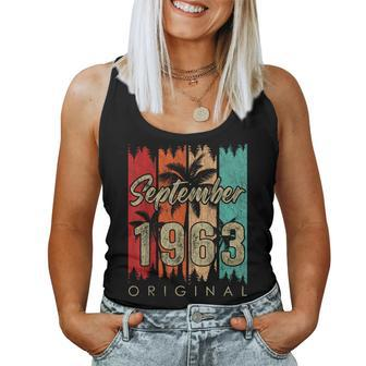 60 Year Old Made In September 1963 60Th Birthday Women Tank Top | Mazezy DE