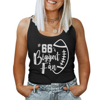 66'S Biggest Fan Football Mom Dad Brother Sister Women Tank Top | Mazezy CA