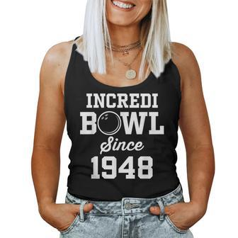 75 Year Old Bowler Bowling 1948 75Th Birthday Women Tank Top | Mazezy