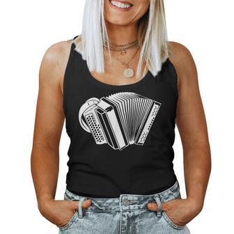 Graphic Accordion Instrument Hobby Learn Musician Women Tank Top | Mazezy UK