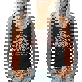 Admissions Coordinator Leopard Rainbow Women Tank Top | Mazezy