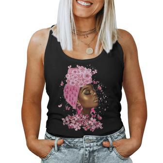 African American Breast Cancer Awareness Black Women Tank Top | Mazezy