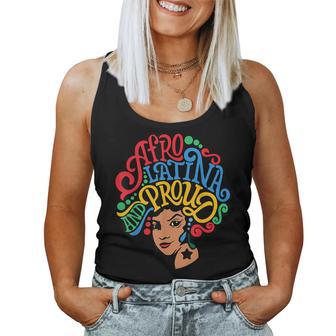 Afro Latina Proud Hispanic Heritage Month Latinx Girls Women Tank Top - Seseable