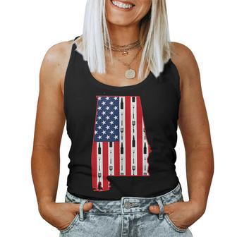 Alabama Usa Flag Fourth July 4Th Fathers Day Bbq Beer Summer Beer Women Tank Top | Mazezy CA