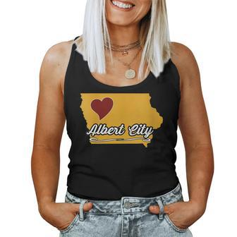 Albert City Iowa Ia Usa Cute Souvenir Merch City State Women Tank Top | Mazezy