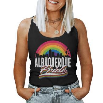 Albuquerque New Mexico Lgbt Lesbian Gay Bisexual Lgbtq Pride Women Tank Top | Mazezy