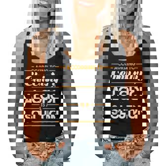 Alcohol Is A Solution Craft Beer Brewer Men Women Women Tank Top | Mazezy