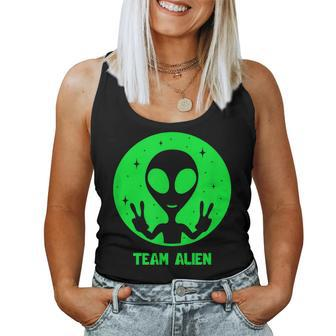 Alien Lover Men Women Kids Ufo Abduction Team Alien Women Tank Top | Mazezy
