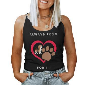 Always Room For 1 More Puppy Dog Mom Women Tank Top Basic Casual Daily Weekend Graphic - Thegiftio UK