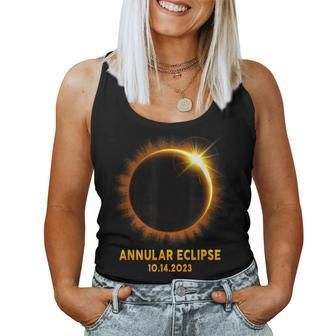 Annular Solar Eclipse 101423 America Annularity Celestial Women Tank Top | Mazezy