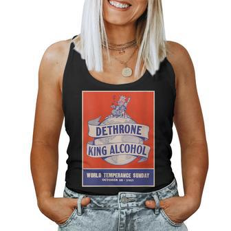 Anti Alcohol Vintage Propaganda Poster Aa Sobriety Women Tank Top | Mazezy