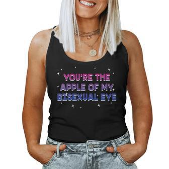 The Apple Of My Bisexual Eye Bi Couples Bi Pride Lovers Women Tank Top | Mazezy