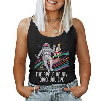 The Apple Of My Bisexual Eye Rainbow Pride Bisexuality Lgbtq Women Tank Top | Mazezy
