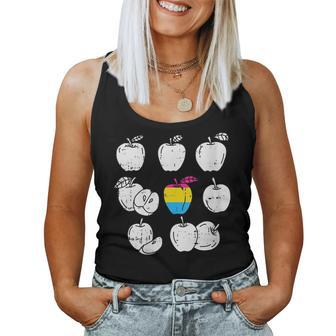 Apple Picking Pansexual Lgbt-Q Retro Gay Pride Flag Fruit Women Tank Top | Mazezy
