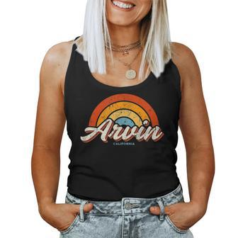 Arvin California Ca Vintage Rainbow Retro 70S Women Tank Top | Mazezy