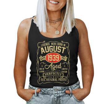 August 1939 84Th Birthday 84 Year Old Women Tank Top - Seseable