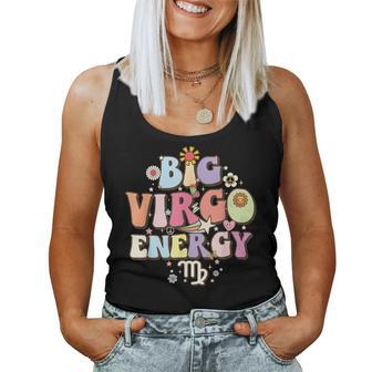 August September Birthday Groovy Astrology Zodiac Sign Virgo Women Tank Top