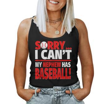 Aunt And Uncle Baseball - Sorry My Nephew Has Baseball Women Tank Top | Mazezy