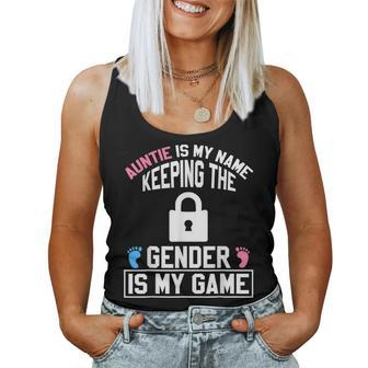 Auntie Is My Name Keeping Gender Is My Game Baby Reveal Women Tank Top - Monsterry UK