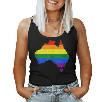 Australia Rainbow Gay Pride Colors Equality Gay Australia Women Tank Top | Mazezy