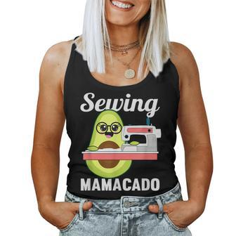 Avocado Sewing Mom Mamacado Sew Woman Women Tank Top | Mazezy