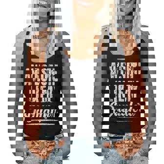 Awesome Like My Daughter Fathers Day From Daughter Women Tank Top | Mazezy