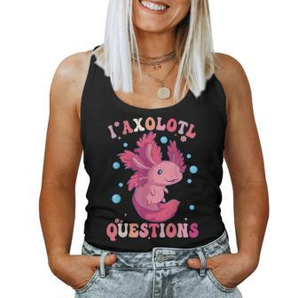 I Axolotl Questions Axolotl Womens Cute Axolotl Retro Women Tank Top | Mazezy