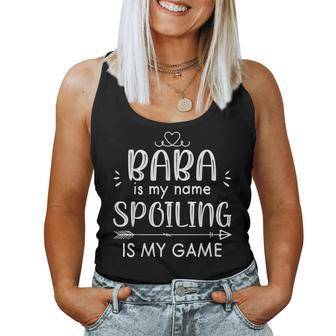 Baba Is My Name Baba Graphic Baba Grandma Mother Day Women Tank Top | Mazezy