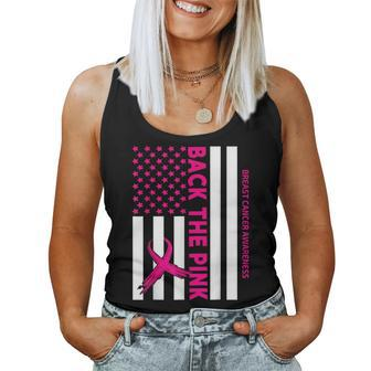 Back The Pink Breast Cancer Awareness Flag Toddler Women Tank Top | Mazezy