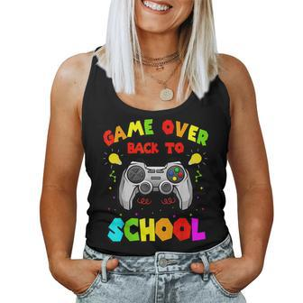 Back To School Game Over Teacher Student Controller Women Tank Top | Mazezy AU