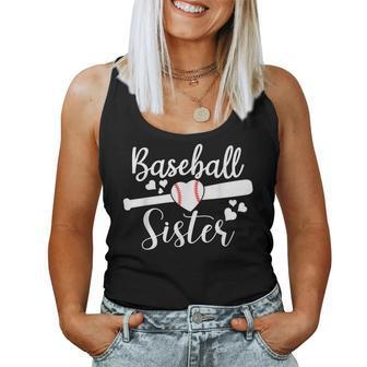 Baseball Lover Cute Baseball Sister Women Tank Top | Mazezy